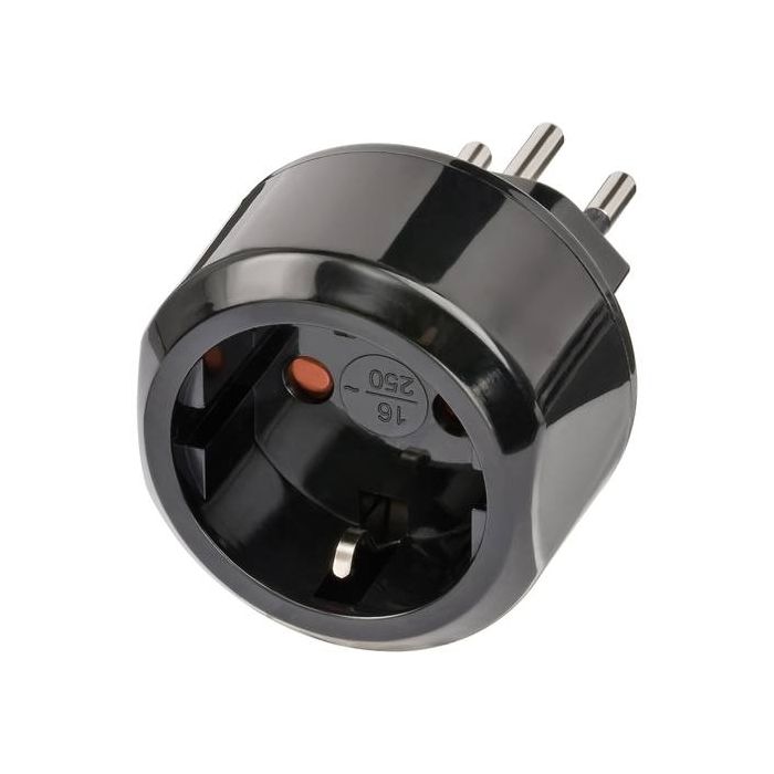 Steckdosenadapter von DE-AT-Schutzkontakt nach CH-System Steckdosenadapter von DE-AT-Schutzkontakt nach CH-System